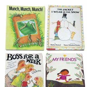 Oversized Classroom Teacher Big Book Easel Jumbo Read Along Kindergarten Vtg Lot